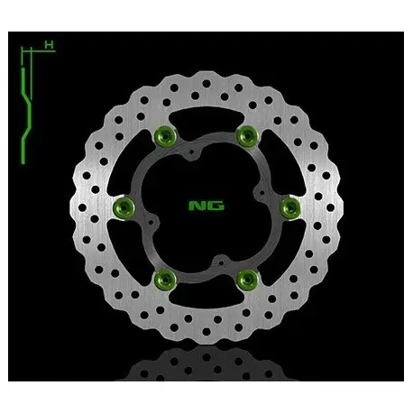 Prix Cassé Disque de frein NG BRAKE DISC Pétale Flottant - 1324X