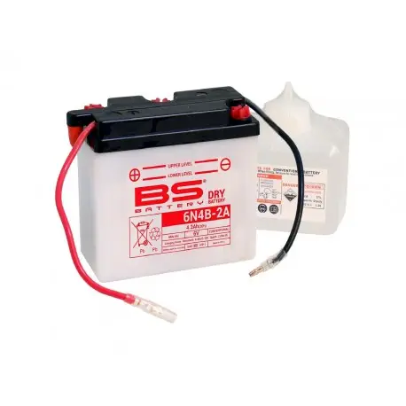 Batterie moto BS BATTERY 6 volts Renforcée 6N4B-2A Acheter En Ligne
