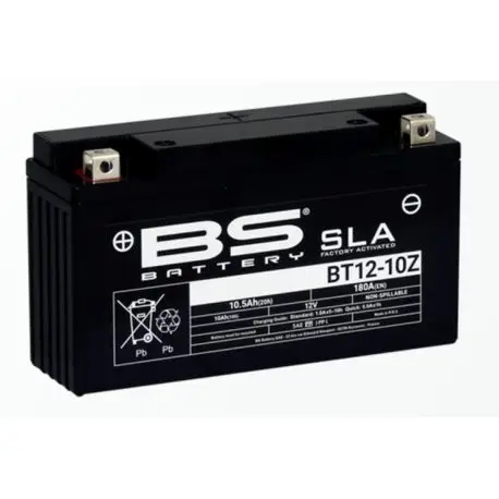 Acheter En Ligne Batterie moto BS BATTERY SLA sans entretien activée usine BT12-10Z