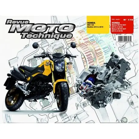 REVUE MOTO TECHNIQUE HONDA MSX125 2013-2015 et NC700 2012-2013 / NC750 2014-2015 Petit Prix