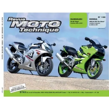 REVUE MOTO TECHNIQUE HONDA CBR900RR 2000-2001 et KAWASAKI ZX6R 2000-2001 Offre Limitée