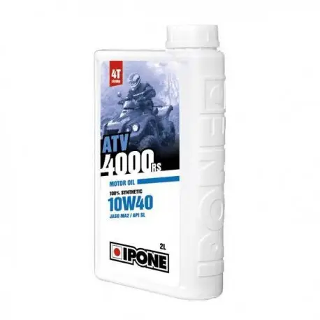 Huile moteur IPONE ATV 4000 RS semi-Synthétique 10W40 2 Litres Livraison Gratuite