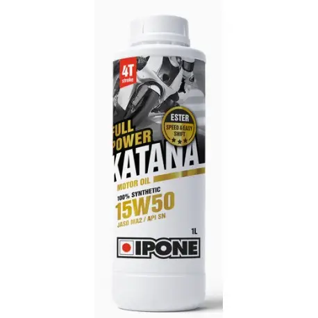 Nouvelle Collection Huile moteur Ipone FULL POWER KATANA – 15W50 100% synthése – 1 LITRES