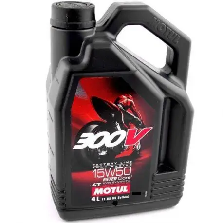 HUILE MOTUL 300V Factory Line Road Racing 15W50 4Litres Certifié