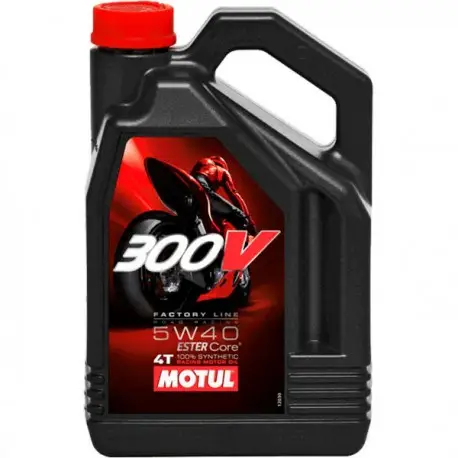 Prix Choc HUILE MOTUL 300V Factory Line Road Racing 5W40 4 litres