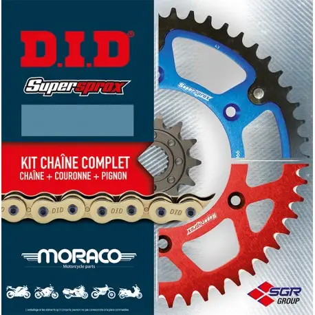 Commande En Gros Kit Chaine moto DID Bi-mat rouge YAMAHA 450 YZF FANTIC 450 XXF