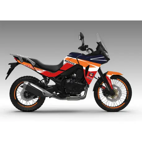 Kit déco BURN OUT "REPSOL" HONDA TRANSALP XL 750 2023-2024 Prix Choc