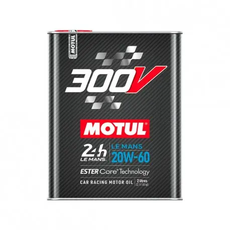 Motul 300V LE MANS 20W60 Huile Moteur 100% Synthèse | Bidon 2L | 110824 | Nouvelle formule compatible FAP Retour Gratuit