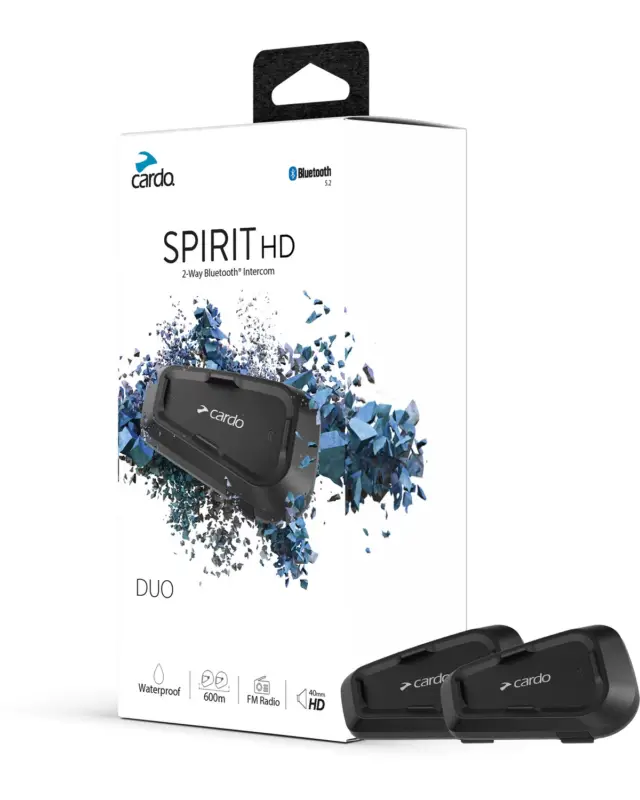 Quantité Limitée INTERCOM MOTO DUOcardoIntercom Spirit HD Duo