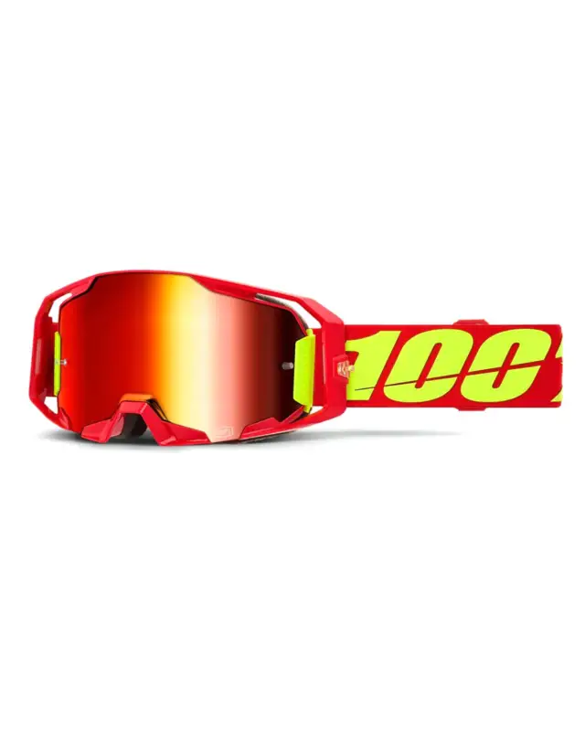 Masque Moto Cross100%Armatic rouge Vente Flash