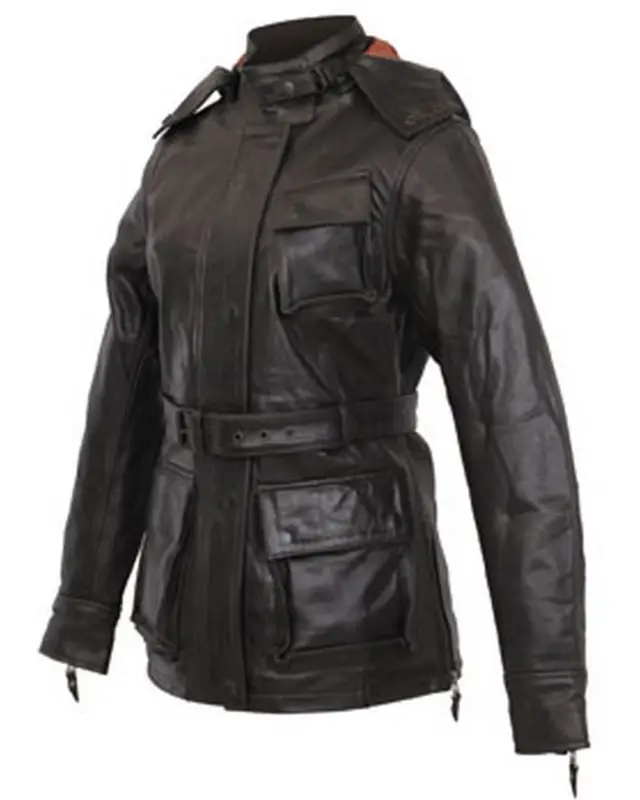 Petit Prix Veste Cuir MotovaughanFemme EVIRA Vachette crunch