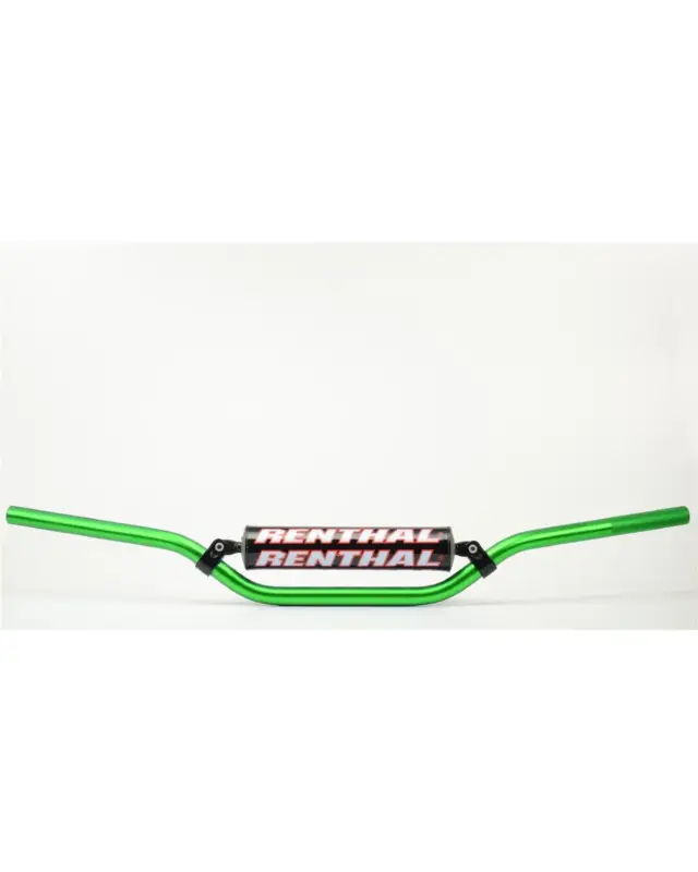 Soldes Guidon Motorenthal Guidon Ø22 2mm avec barre RENTHAL Classic Replica Ricky Carmichael vert/mousse noire