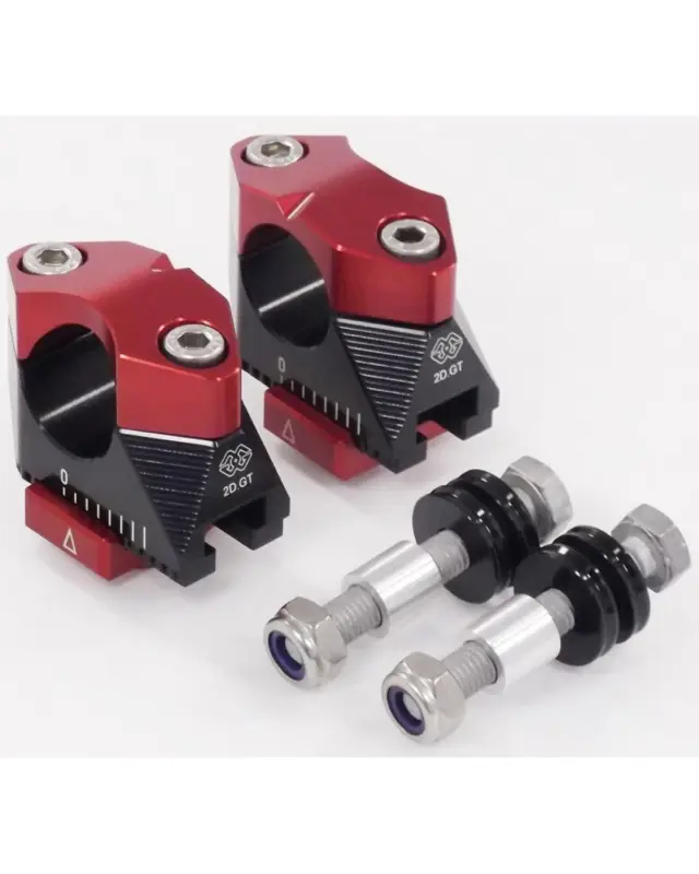 Guidon Motogilles tooling RISERS 2DGT BK/RD Super Prix