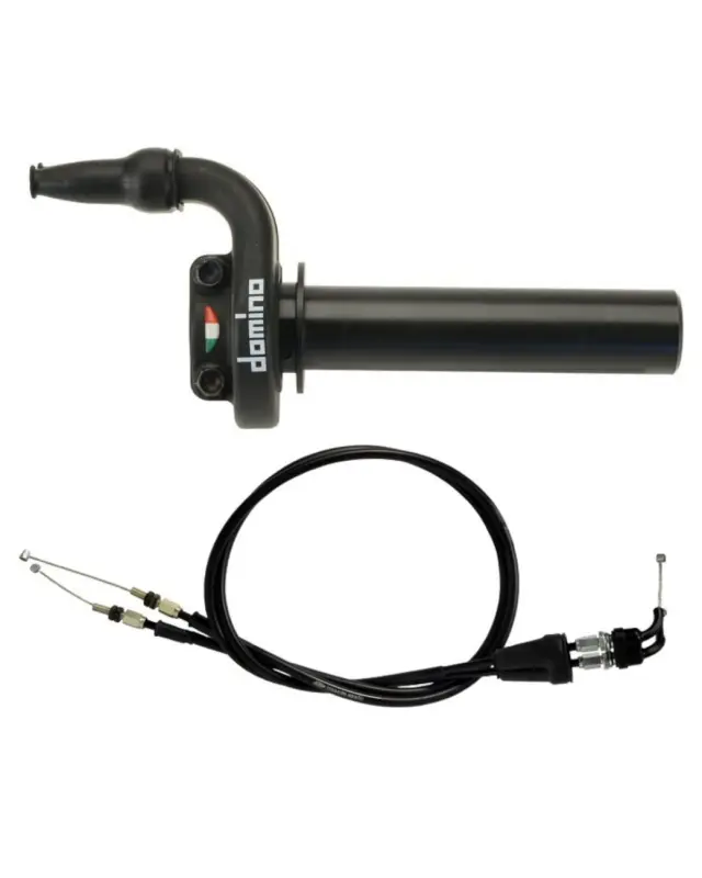 Certifié Poignées Motodomino Kit poignées DOMINO KRE avec câbles noir