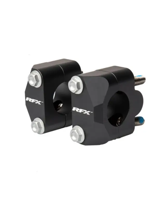 Pontet MotorfxPontets adaptateur de guidon RFX Race 22,2mm>28,6mm (Noir) universelConversion en guidon surdimens Réduction