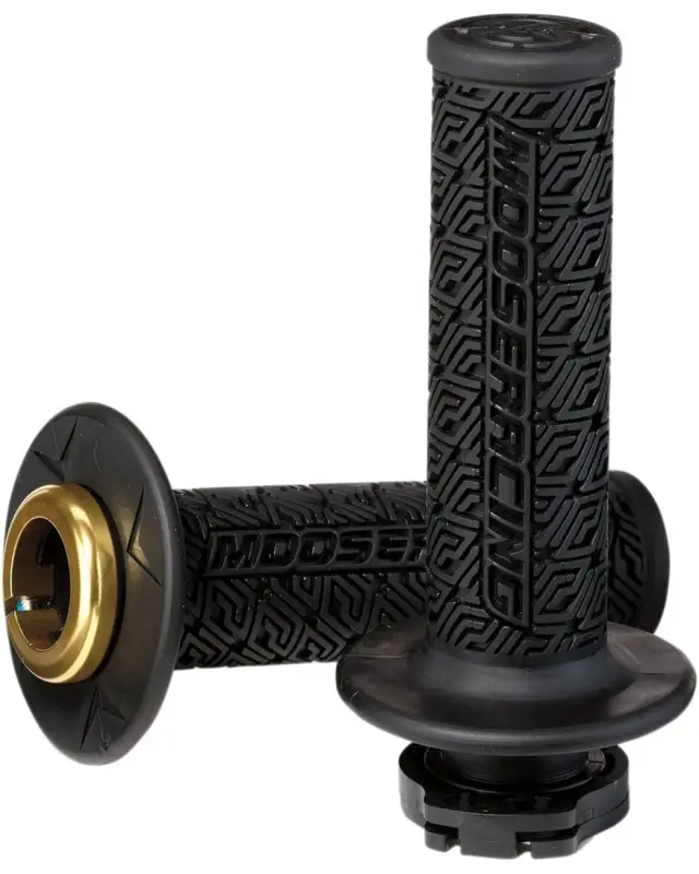 Guidon Motomoose offroad hard-parts GRIP LOCK-ON MOOSE BK/GD Bon Marché