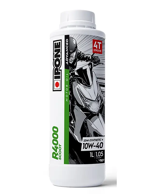Huile 4 Temps MotoiponeR4000 Scoot 10W40 4T 1 litre Vente Flash