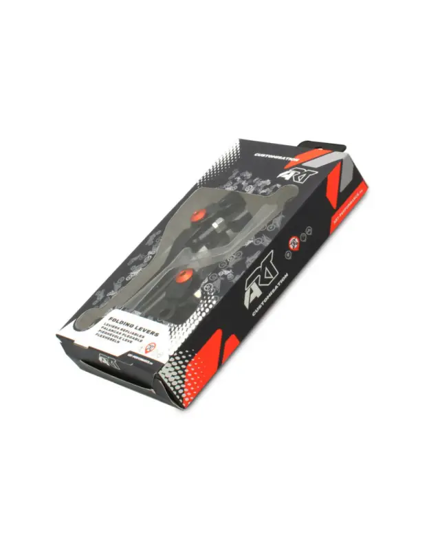 Kit Levier Embrayage et Frein Motoart Leviers repliables ART noir/vis orange par paire Paiement Sécurisé