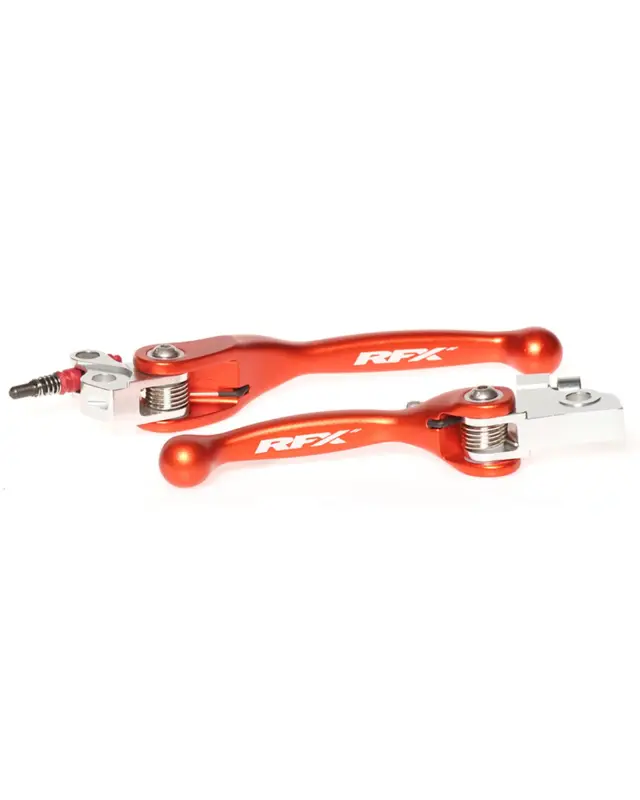 Kit Levier Embrayage et Frein MotorfxEnsemble de leviers flexibles forgés RFX Race (Orange) - KTM SX65/85 Petit Prix