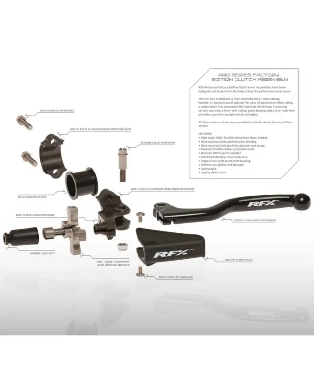 Pièces Détachées Commandes MotorfxEnsemble de vis de rechange en acier inoxydable pour kit levier d'embrayage RFX Pro M4x8 2pcs (Pour Prix Promo