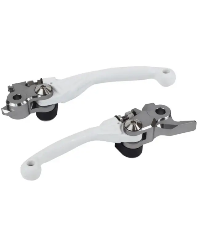 Prix Choc Kit Levier Embrayage et Frein MotopolisportJeu de leviers POLISPORT Pivor Incassable blanc - KTM / Husqvarna