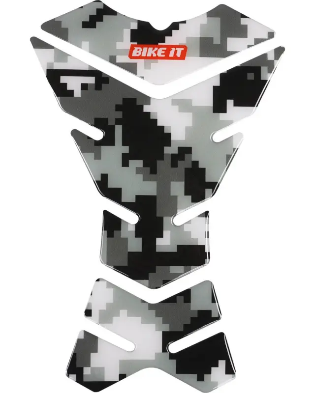 Prix Promo Stickers Réservoir Motobike-itProtection de reservoir Spine camouflage noir-blanc-gris