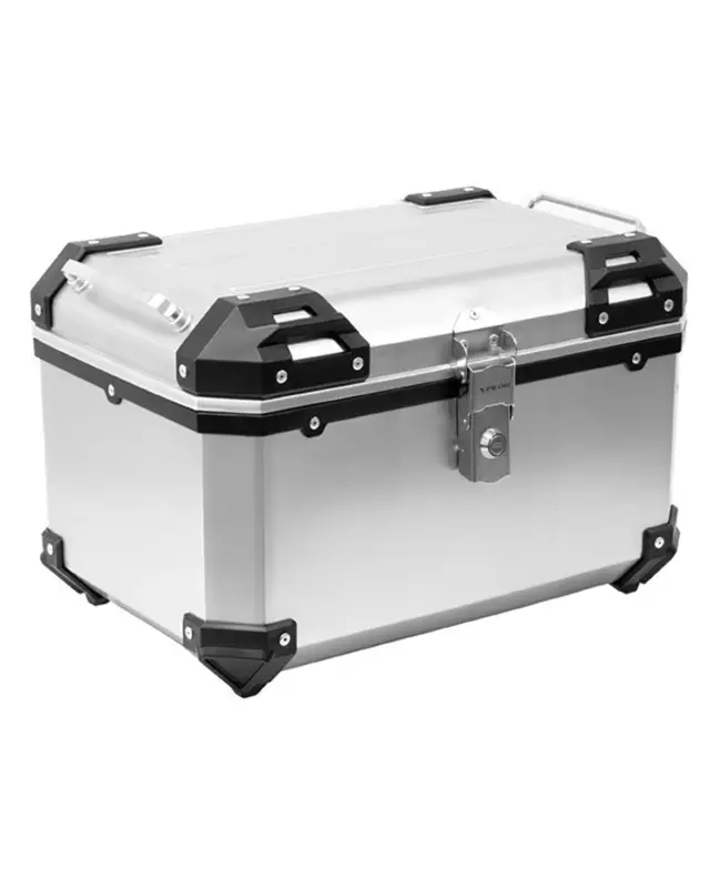 Vente Flash Top Case Trekker Motox-plorTop Case KS580A 52 litres couleur alu