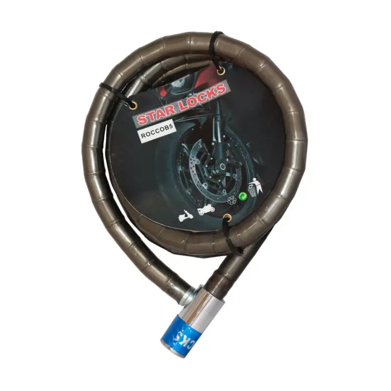 Expédié Aujourd’hui Star Locks – Antivol Câble Articulé Ø18mm x 1M50 Gaine Fumée