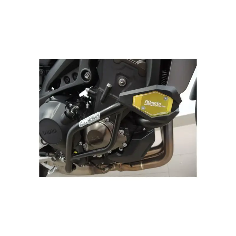 Crash-bar RDmoto CF108 noir, jaune ou rouge + Slider pour Yamaha MT09 et XSR900 2013-2020 – DESTOCK Dernière Chance