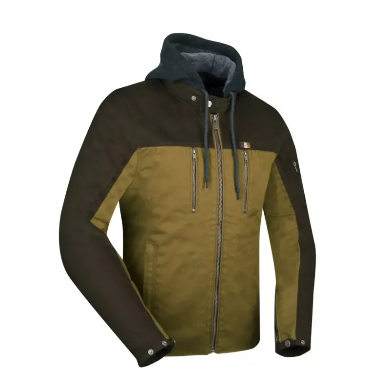 Blouson moto SEGURA PRESTO Marron-Sable Populaire
