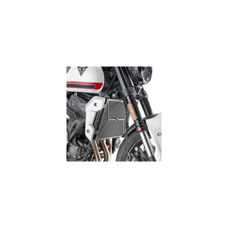 Grille de radiateur spécifique PR6419 GIVI en acier inox peinte en noire pour Triumph Trident 660 2021 et + Dernière Chance