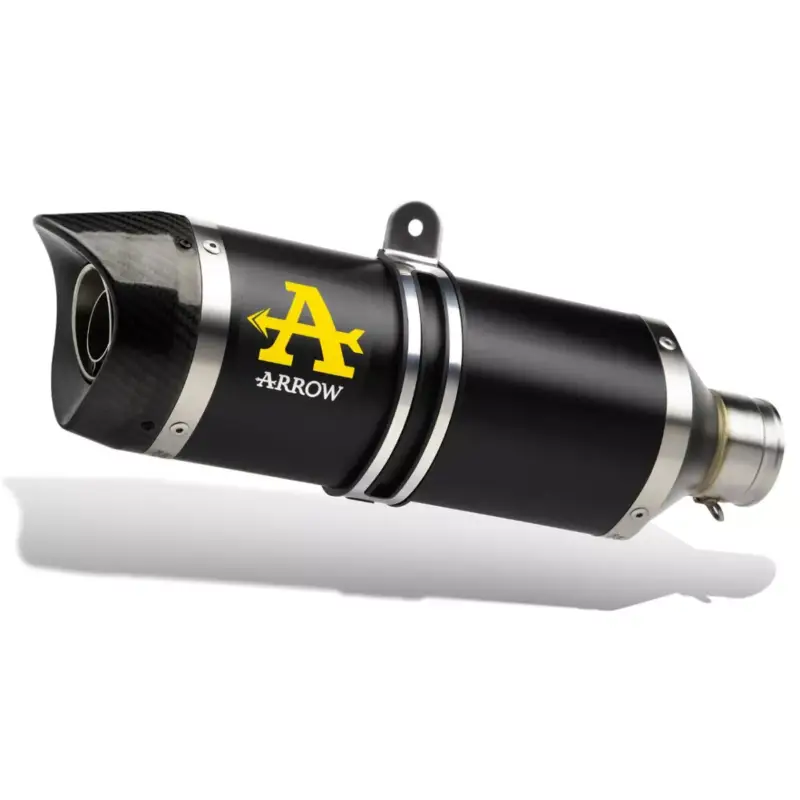 Meilleur Choix Silencieux STREET THUNDER DARK ARROW aluminium noir pour Yamaha MT07 et Tracer 700