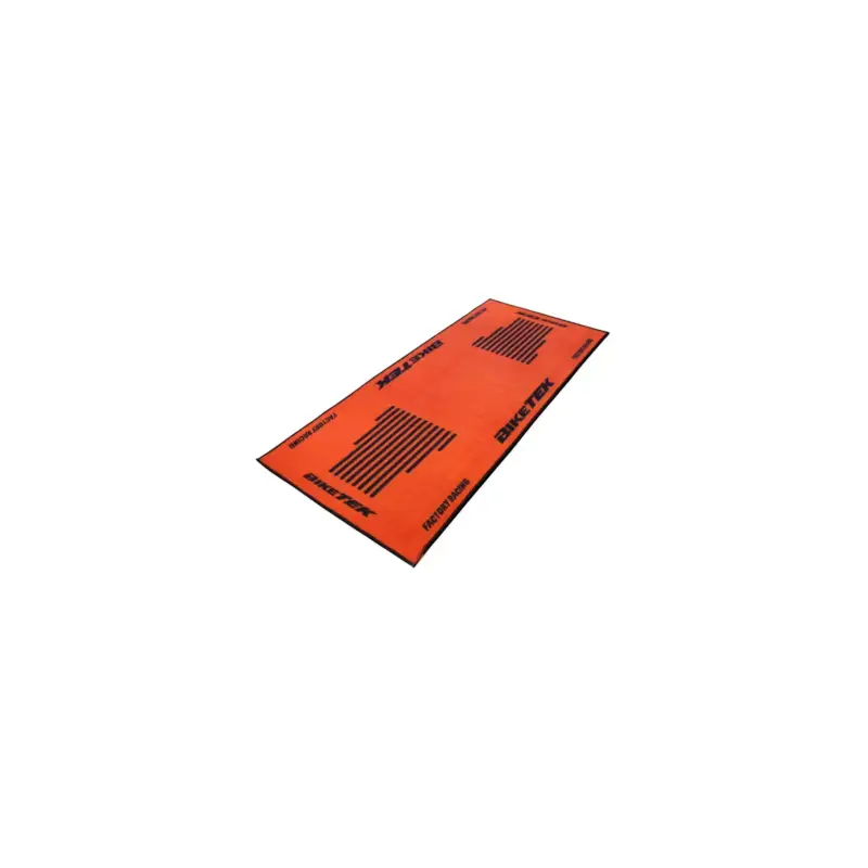 Nouveauté Tapis environnemental Moto Orange / Noir (idéal KTM) pour garage, atelier, paddock ou showroom