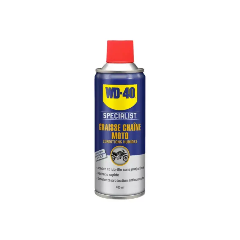 Wd40 – Graisse de Chaine 400mL – Incolore Livraison Gratuite