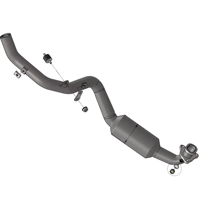 Livraison Express Tube collecteur décatalyseur racing 8095 pour échappement LeoVince et origine sur Honda XADV750 2017-2024