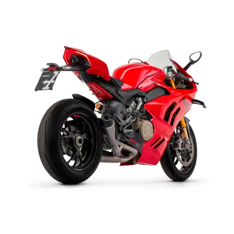 Demi ligne racing ARROW avec silencieux Works Titane raccord Titane pour Ducati Steetfighter V4 20 et +, Panigale V4 18 et + Offre Limitée
