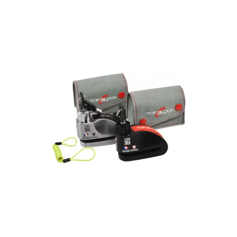 Prix Promo Bloque disque SRA Top Block Ava avec alarme pour moto ou scooter