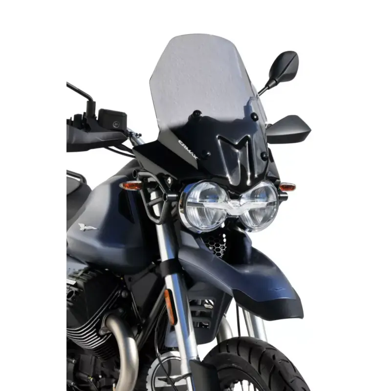 Offre Limitée Bulle Pare-Brise Haute Protection Ermax 48cm pour Moto Guzzi V85TT 2019-2024