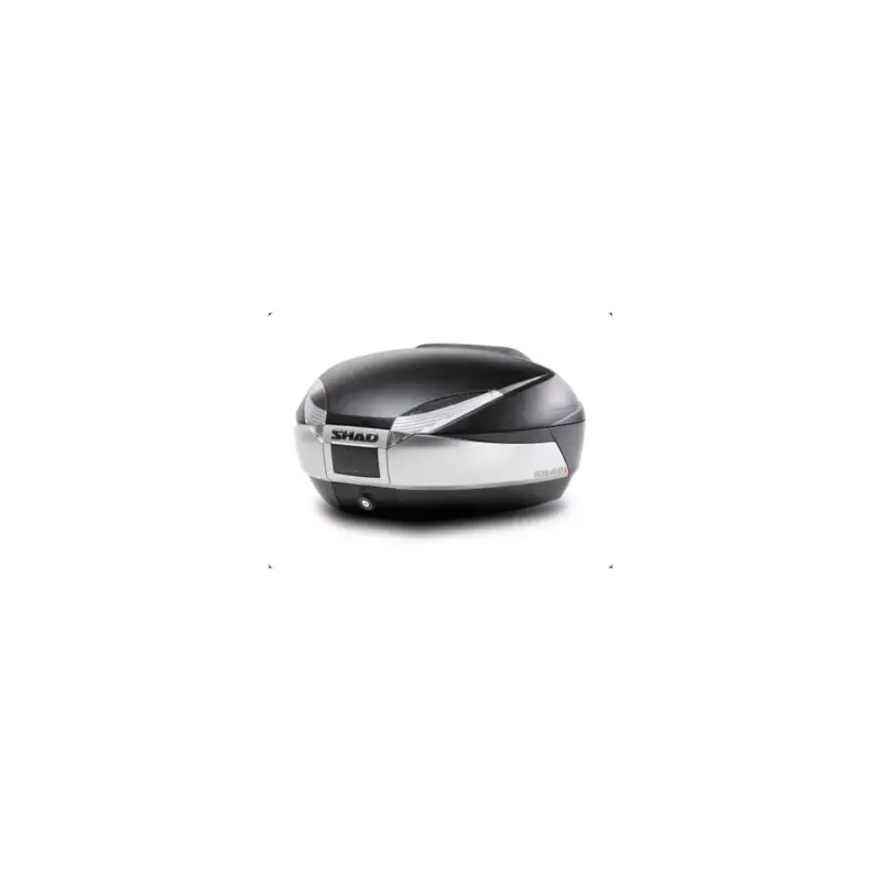 Certifié Top Case moto SHAD SH48 New Titanium, volume 48 litres