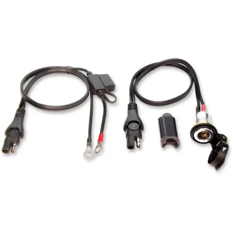 OptiMATE CABLE O-18 : Prise MOTO en métal, montage sur panneau, avec câble de batterie Authentique