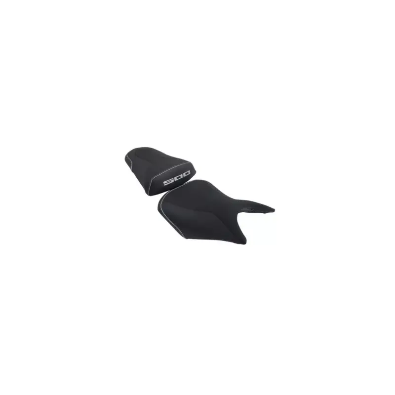 Vente Directe Selle Bagster READY LUXE configurable, noir liseré ARGENT pour Honda CB500F / CBR500R 2013-2015