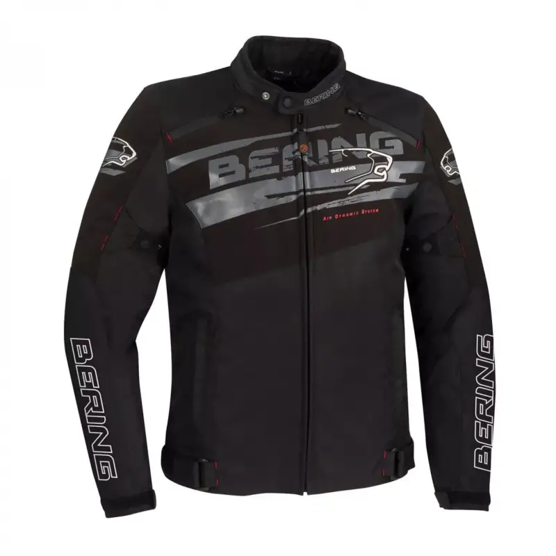 Authentique Blouson moto BERING VIKOS Noir Gris