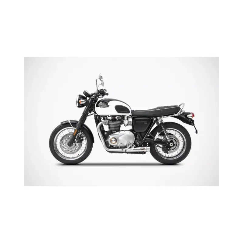 Ligne complète basse inox racing ZARD pour Triumph Bonneville T120 Retour Gratuit