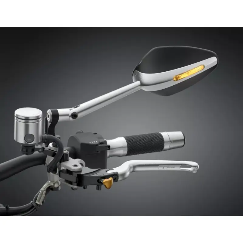 Prix Réduit Rétroviseur RIZOMA VELOCE L NAKED noir ou aluminium, avec clignotant intégré, pour moto roadster