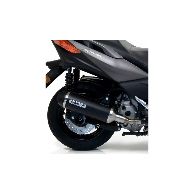 Silencieux URBAN ARROW 53523ANN Aluminium Dark, avec embout inox Noir, pour Yamaha XMAX 300 2017 et + Quantité Limitée