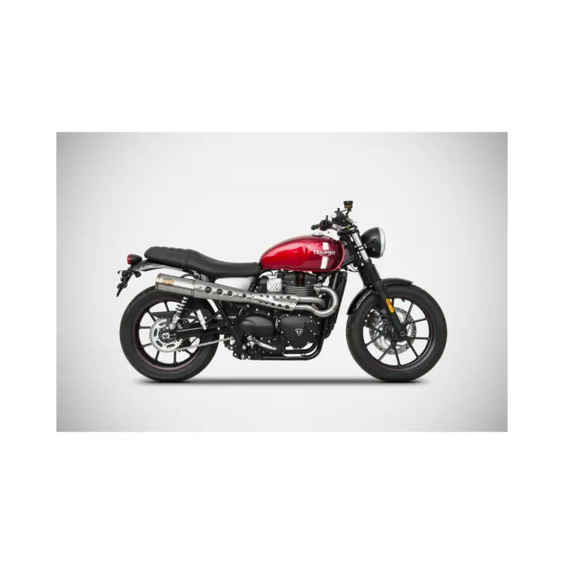 Ligne complète 2 en 1 inox racing ZARD pour Triumph Street Twin 2016-2018 Commande En Gros