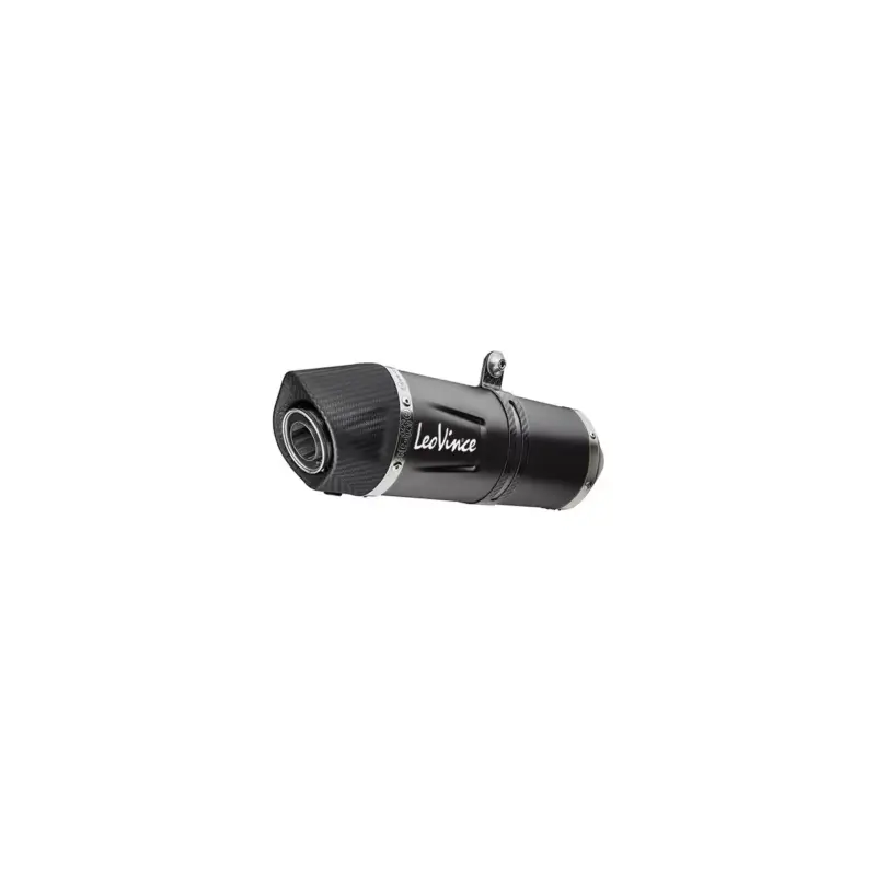 Échappement silencieux Slip-On LeoVince LV ONE EVO BLACK EDITION inox noir pour Beta RR / Motard 4T 125 LC 2021 et + Bon Plan