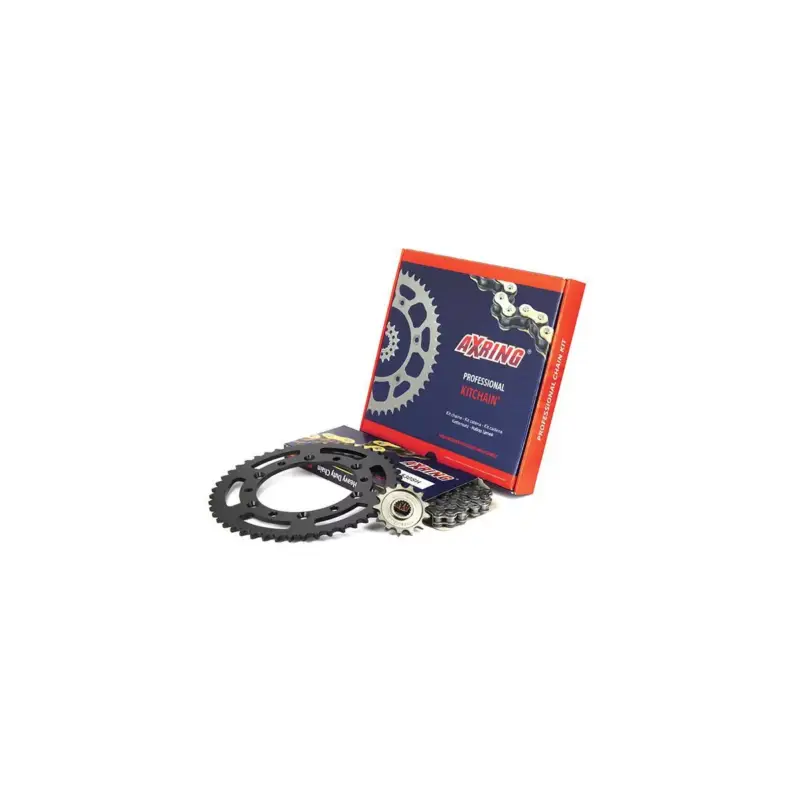 Promotion Saisonnière Axring - Kit Chaine Origine Ktm Gs 125 1994 - 13x50 - 520 Avec Joints Toriques