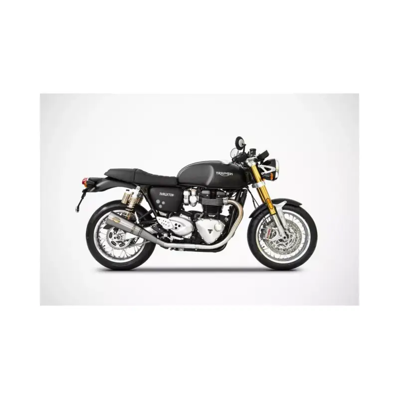Top Vente Silencieux titane homologués ZARD pour Triumph Thruxton 1200R 2017-2018