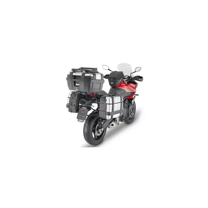 Support latéral PLO6421MK GIVI, spécifique PL ONE-FIT, configuré pour valises MONOKEY sur Triumph Tiger Sport 660 /800 Bon Plan